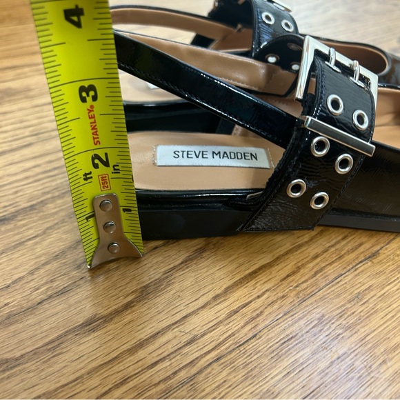 Steve Madden | Karson Slingback Black Patent Pointed Toe Flats Size 6.5 - Picture 12 of 13